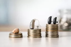Faixas de preço de aparelho auditivo por categoria