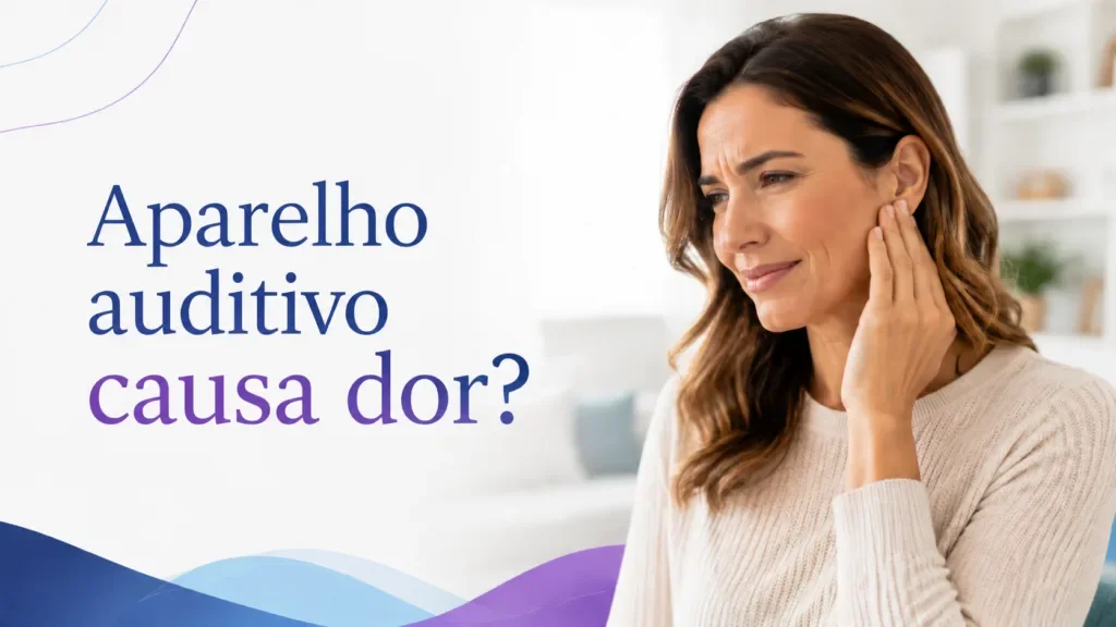 Aparelho auditivo causa dor?